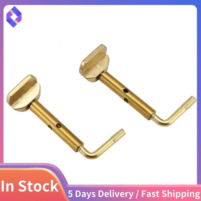 2 ชิ้นโลหะผสมไวโอลิน Chinrest สกรูไวโอลิน Chin Rest Clamps อุปกรณ์เสริมสําหรับ 4/4 3/4 ไวโอลิน