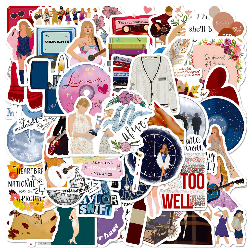 สติ๊กเกอร์เทย์เลอร์ 50 แผ่น สติ๊กเกอร์ Taylor Swift Taylor Swift#6622