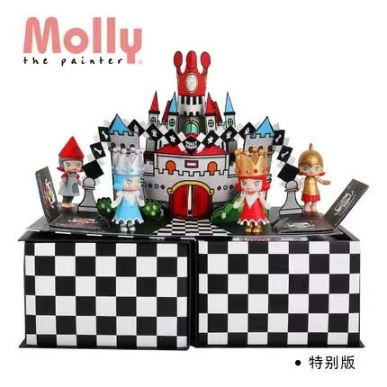 MOLLY Chess Series หมากรุกพิมพ์ลาย King, Queen, Chess Pieces, Timer, Decorative, OMWG.