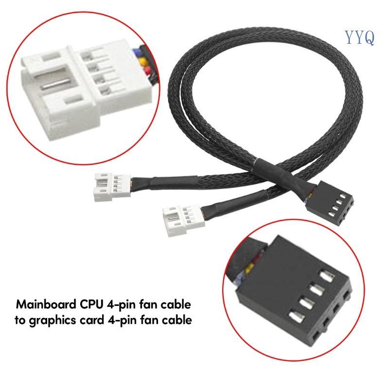 YYQ 1 2Ways 4 Pin PWM Splitter 4Pin PWM หญิง 4Pin PWM อะแดปเตอร์สําหรับคอมพิวเตอร์ CPU กรณีพัดลม Sle