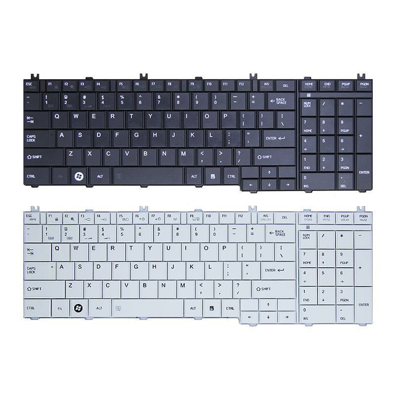 ใช้บังคับ โตชิบา L670 L750D L675 L770D C650D C670 L760 L755D คีย์บอร์ด