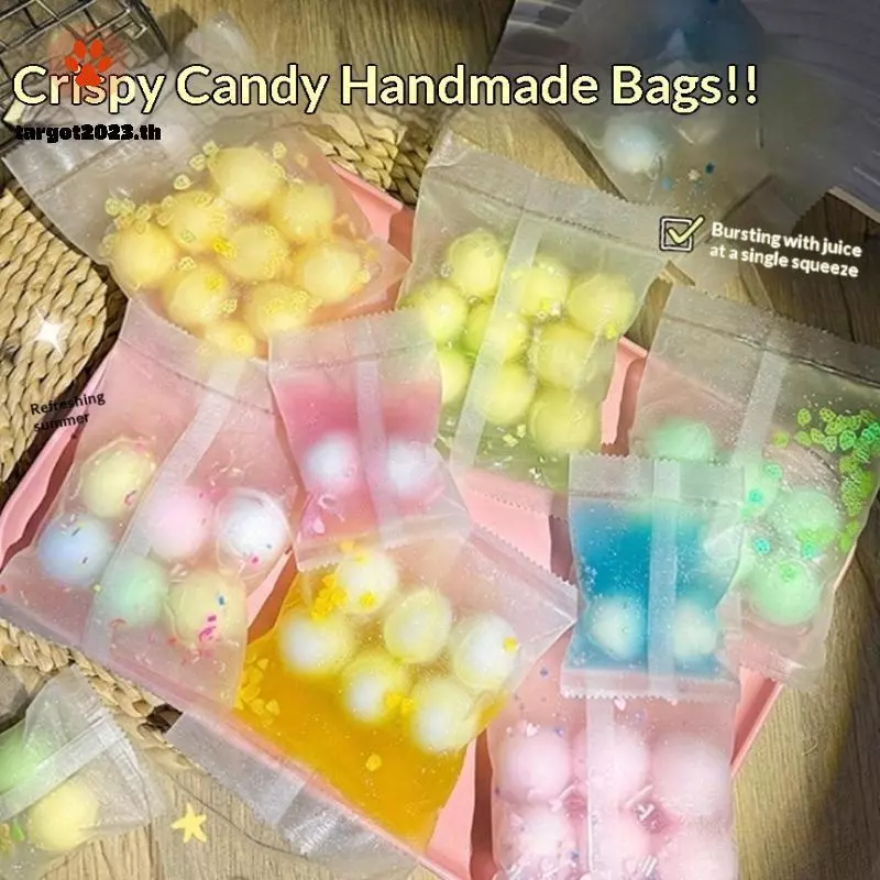 [ARG] Crunch Sound Candy Crispy Wax Squeeze Toy Handmade Fidget Toy for Students School Stress Relief Playtime [TH]