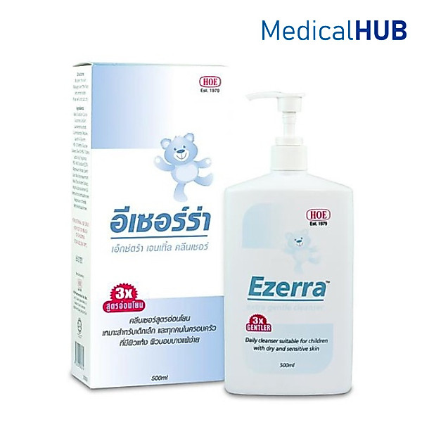 Ezerra Extra Gentle Cleanser อีเซอร์ร่า ทำความสะอาด ผิวหน้า ผิวกาย สูตรอ่อนโยน 500 ml 14982