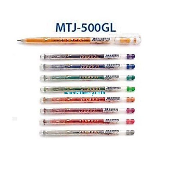 ปากกาเจล หมึกกากเพชร Crown MTJ-500GL (ราคาต่อ 1 ด้าม)