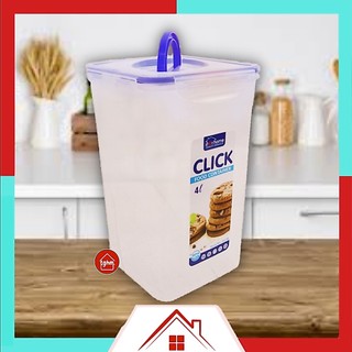 4 Liter High Quality Starhome Click Plastic Stackable Food Storage Container 602W