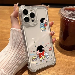 สี่มุมหนาป้องกันการตกเลนส์ป้องกันกรณีโทรศัพท์มือถือสำหรับ iPhone 17 16 15 14 13 12 11ProMax XS XR XS MAX 7 8PLUS