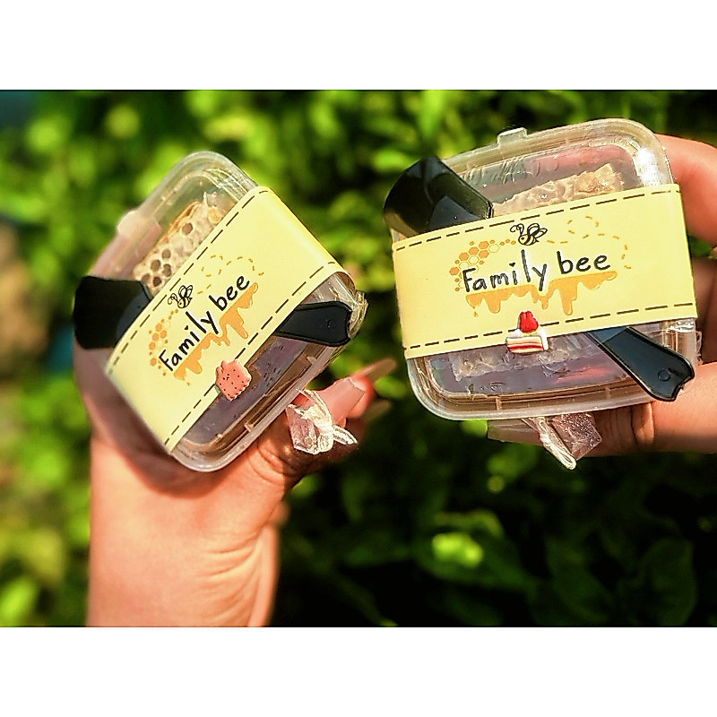 รวงผึ้ง รังผึ้งสดจากฟาร์มโดยตรง🐝🍯  ขนาด90กรัม ราคาพิเศษ💸 พร้อมส่ง🙏