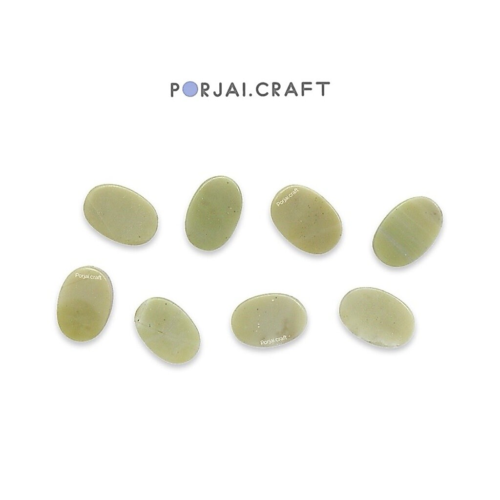 Butter Jade Oval Bead ลูกปัดบัตเตอร์เจด 10mm