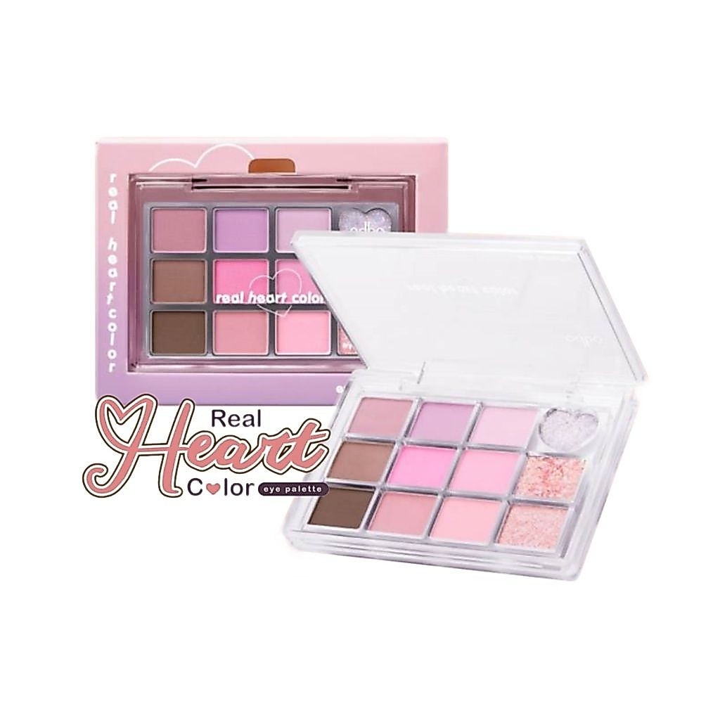 ODBO REAL HEART COLORS EYE PALETTE โอดีบีโอ เรียล ฮาร์ท คัลเลอร์ อาย พาเลท 8 g