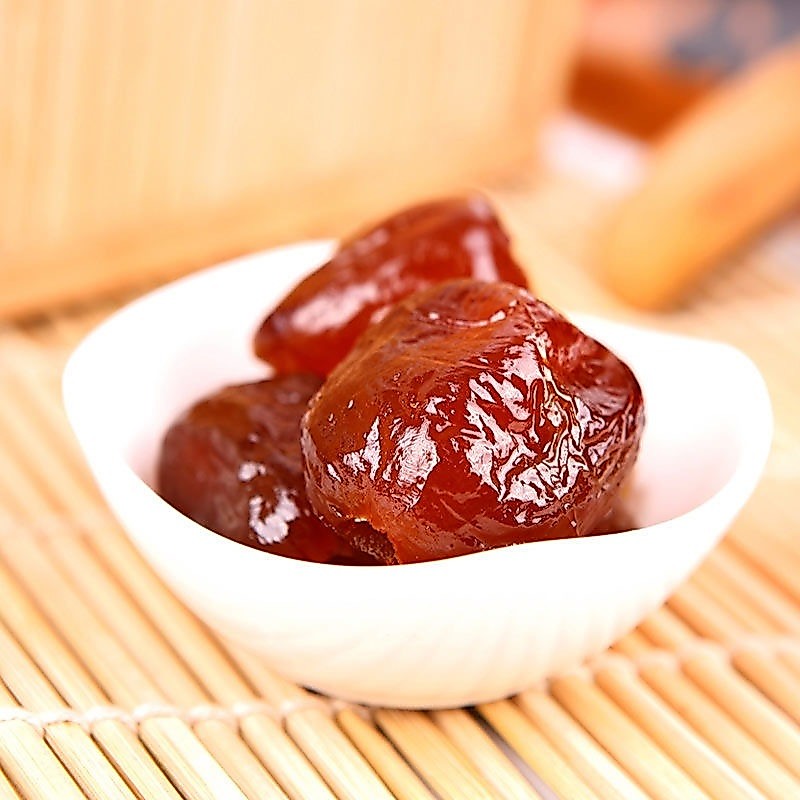 พุทราเชื่อม  1000g ขนมผลไม้อบแห้ง ผลไม้เชื่อม พุทราจีนเชื่อม
