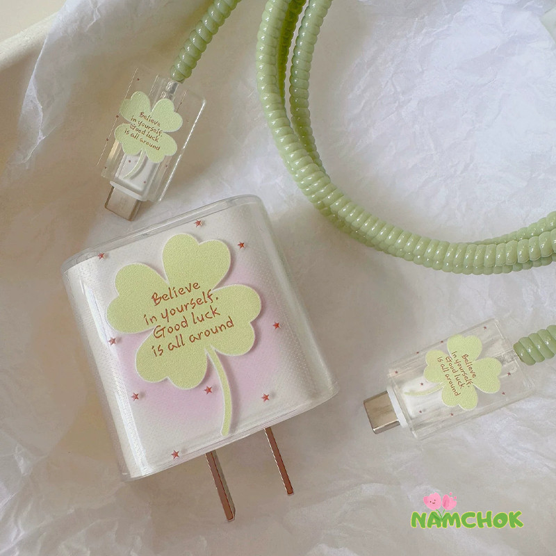 【NK】ชุดป้องกันการชาร์จแบบการ์ตูน 5 ชิ้น ใช้ได้กับมาตรฐาน IP 18/20W