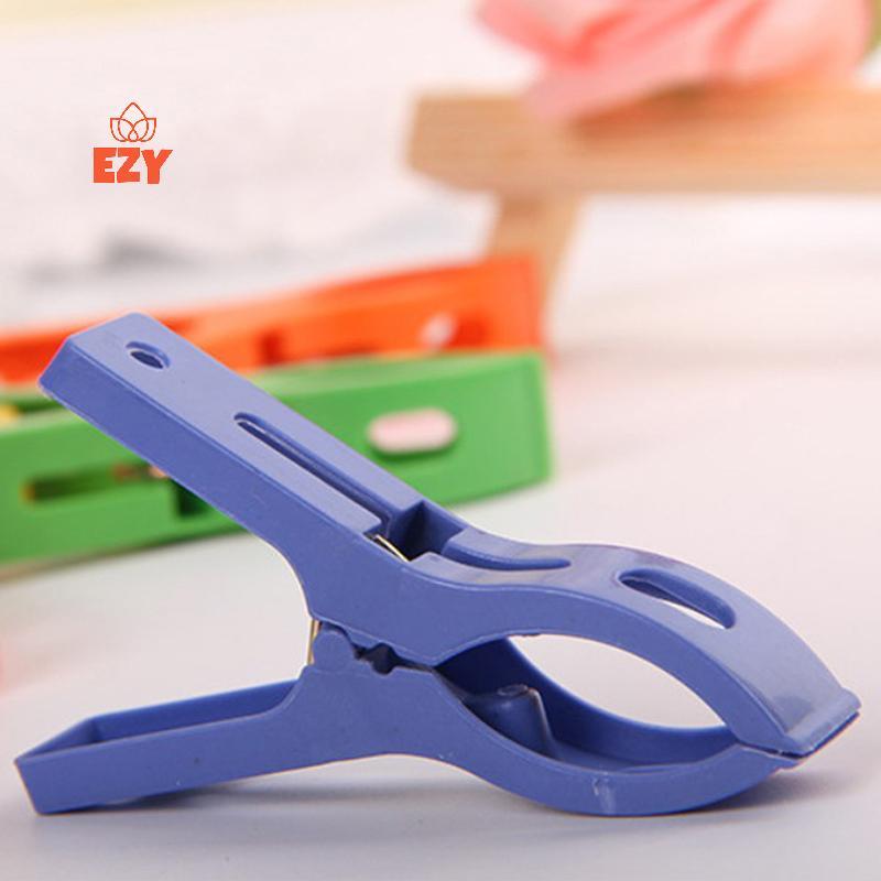 EZY 8ps/ชุดแขวนคลิปพลาสติกขนาดใหญ่ Windproof Beach ผ้าเช็ดตัวเสื้อผ้า Pins Spring Clamp ที่หนีบผ้าที่มีประสิทธิภาพร้อนใหม่ราคาถูกใหม่