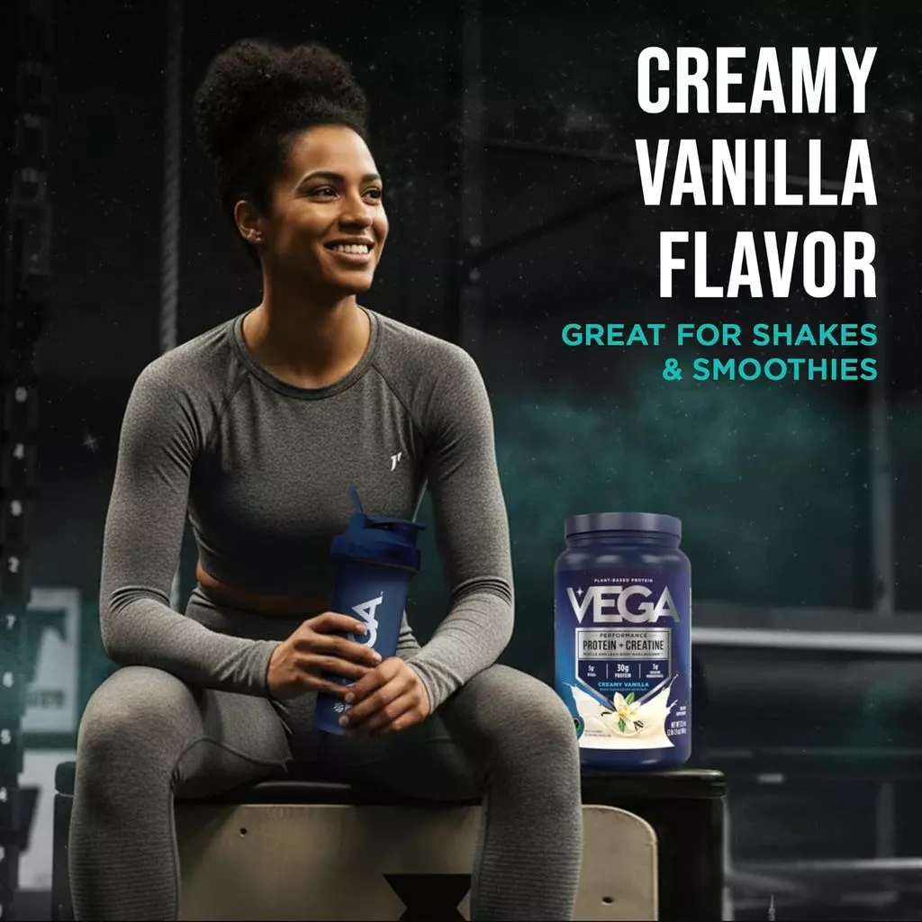 Vega Protein + Creatine ผงโปรตีนพืชผสมครีเอทีน รสวานิลลา 20 เสิร์ฟ thumbnail 7