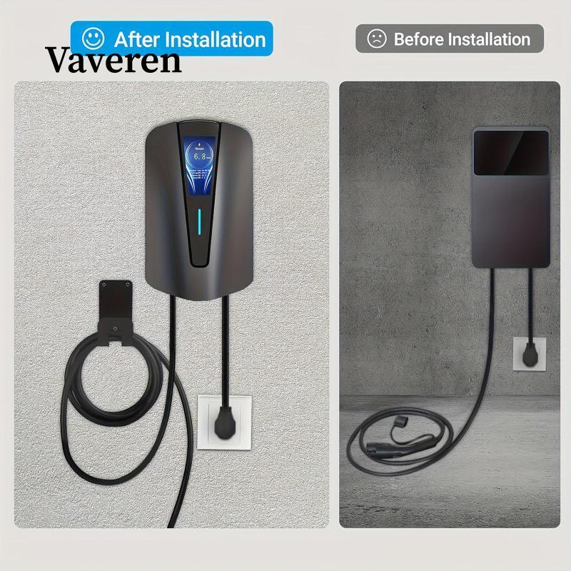 [Vaveren] EV Charger Cable Holder Bracket Sturdy Electric Vehicle Charger Storage Easy