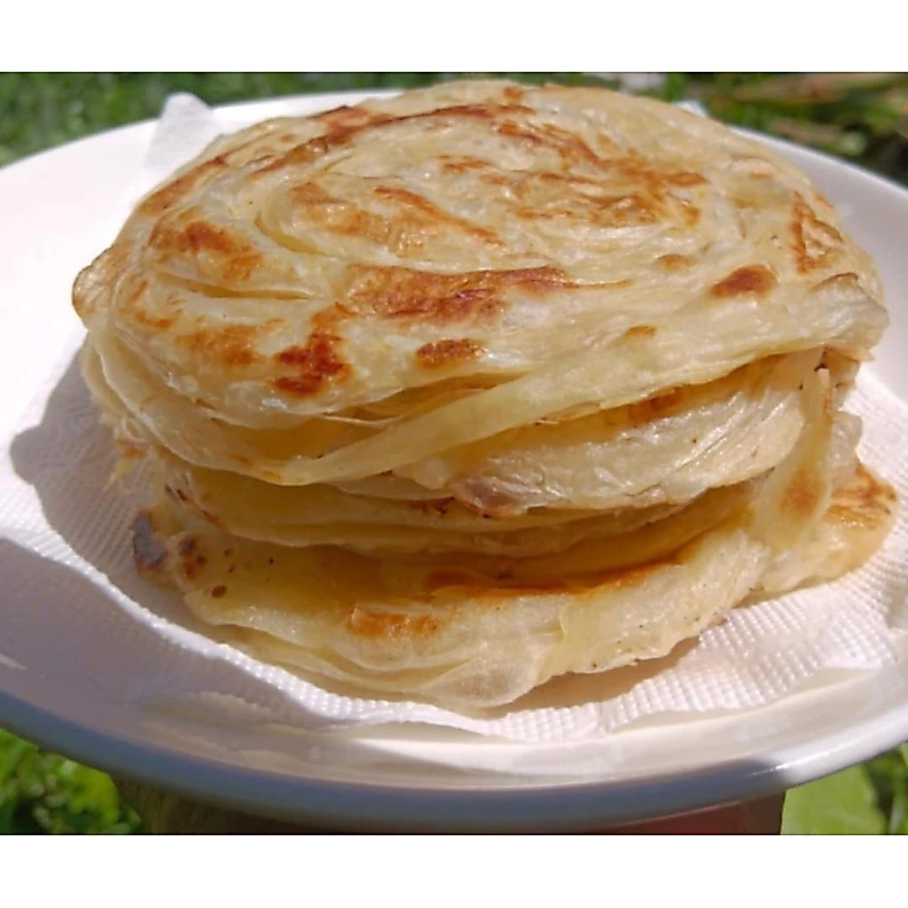 Roti โรตีกึ่งสำเร็จรูปโฮมเมดฮาลาล แพ็ค7แผ่นใหญ่ๆ size L น้ำหนัก 400 กรัม