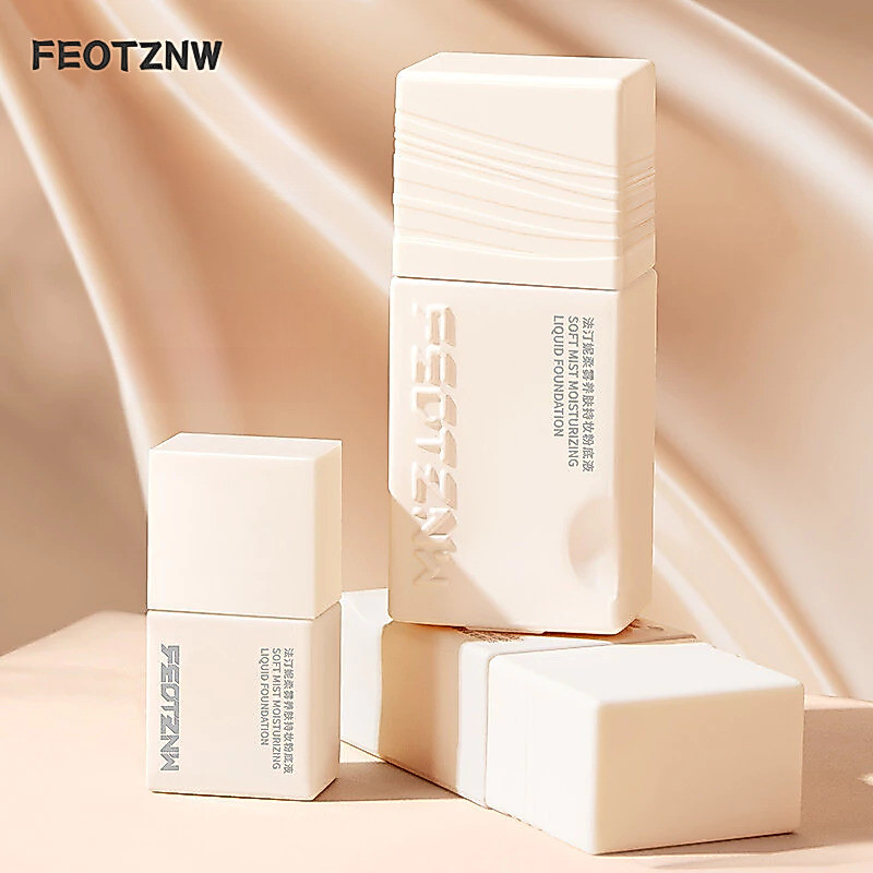 FEOTZNW Liquid Foundation 4th Generation Soft Mist Skin Care Makeup Foundation คอนซีลเลอร์เพิ่มความสดใส Skin Tone Natural Moisturizing Facial Makeup Foundation