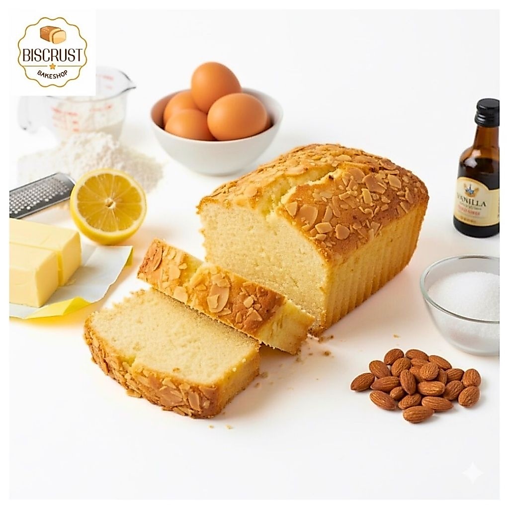 เค้กเลม่อนอัลมอนด์ [Lemon Almond Cake] ขนาด 300 กรัม ใช้น้ำและผิวเลม่อนแท้ ใช้เนยแท้ หอมกลิ่นเลม่อน ไม่แต่งกลิ่น