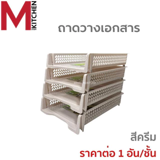 M KITCHEN ชั้นวางเอกสาร ตะกร้าเก็บเอกสาร ตะกร้าใส่เอกสาร 1 ใบ ถาดใส่เอกสารA4 ถาดเก็บเอกสาร K-617(C0)