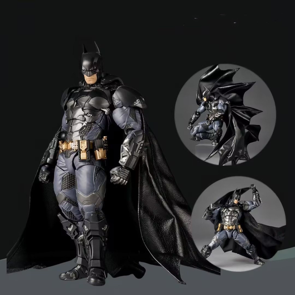 18 ซม. Kaiyodo Amazing Yamaguchi Revoltech Batman Arkham Knight Ver ภาพยนตร์ Action Figure