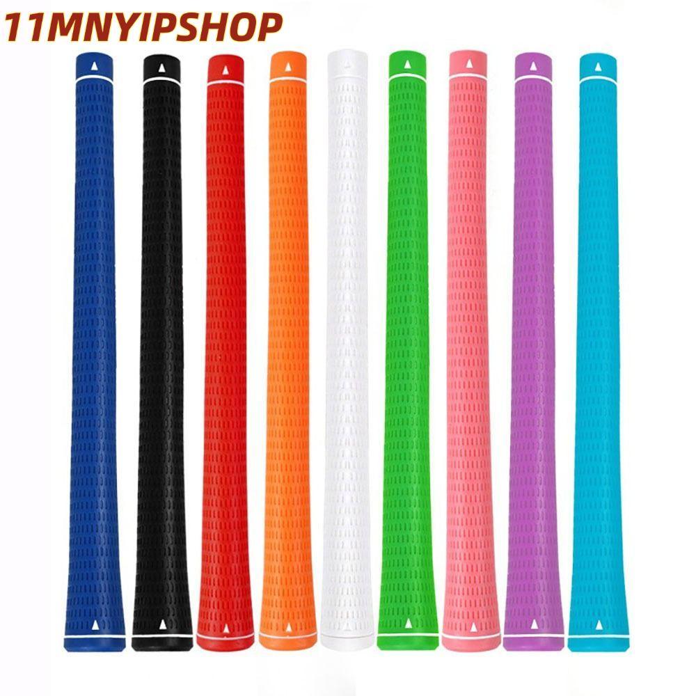 11MNYIPSHOP Golf Grip, ด้ามจับไม้กอล์ฟหลากสีที่ทนทานต่อการสึกหรอ, เตารีดแขนจับยางขนาดกลางมาตรฐาน