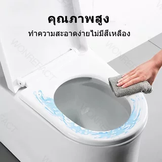 ฝารองนั่งชักโครก แบบหนา ปิดนุ่มนวล ติดตั้งง่าย ฝาชักโครกสากล รูปทรง ปิดนุ่มนวล เงียบสนิท ปิดนุ่มนวล U/V/O ใช้ได้กับทุกรุ่น