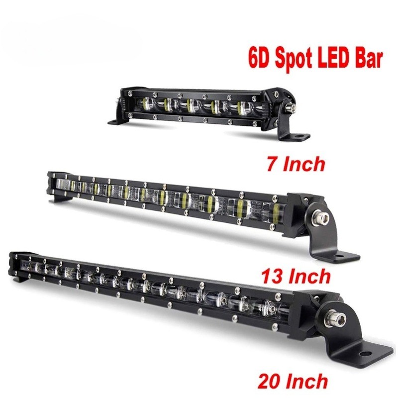 Luyoo 7 13 20 นิ้ว Super Bright LED Light Bar Offroad 12 V 24 V Spot Led Work Light Bar สําหรับรถบรร