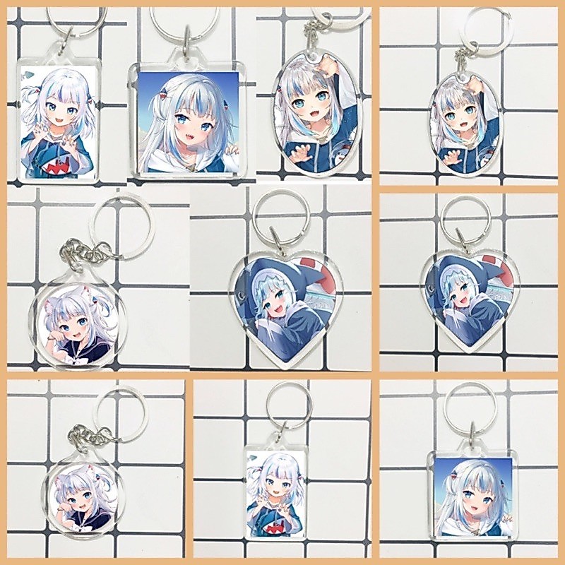 พวงกุญแจพร้อม gawr gure hololive image/vtuber hololive hanger