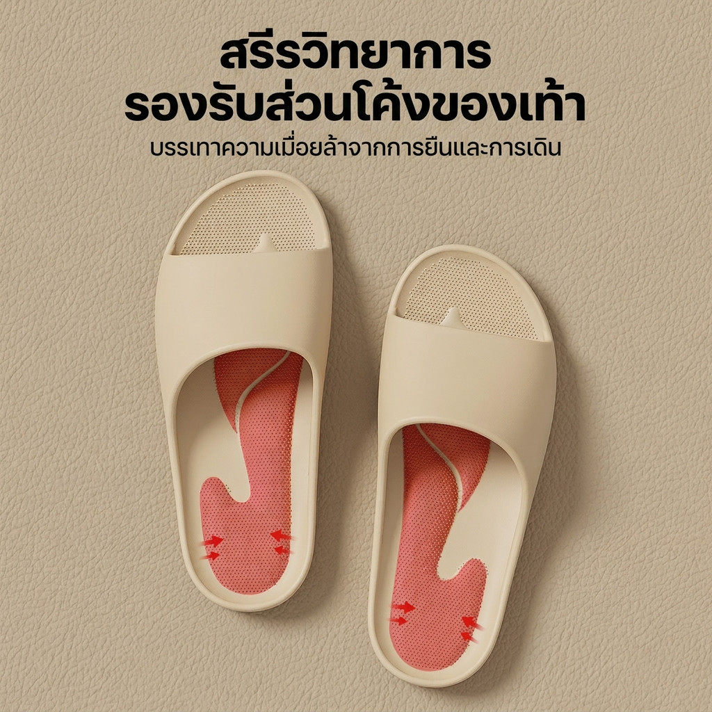 ส่งไว! รองเท้าแตะ EVA ดีไซน์เกาหลี 2026 พื้นหนาสูง นุ่มยืดหยุ่น กันลื่นทุกพื้นผิว ใส่นานไม่เมื่อย