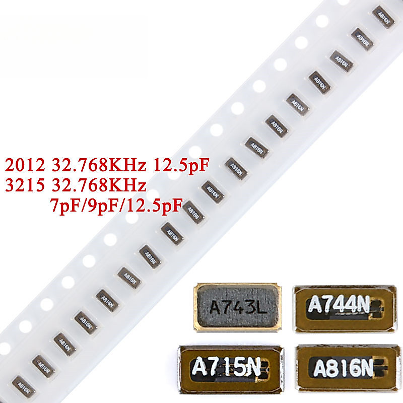 10 ชิ้น 3215 2012 32.768KHz 32.768K Hz 32.768 Khz SMD Passive Crystal Oscilator ± 20ppm 7pF/9pF/12.5