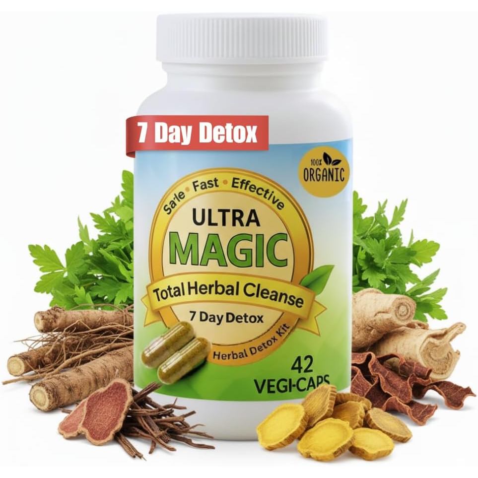 Herbal Rescue Ultra Detox 7 Day Cleanse - ดีท็อกซ์เต็มตัวสําหรับ Toxin Rid, Gut, Kidney & Liver Clea