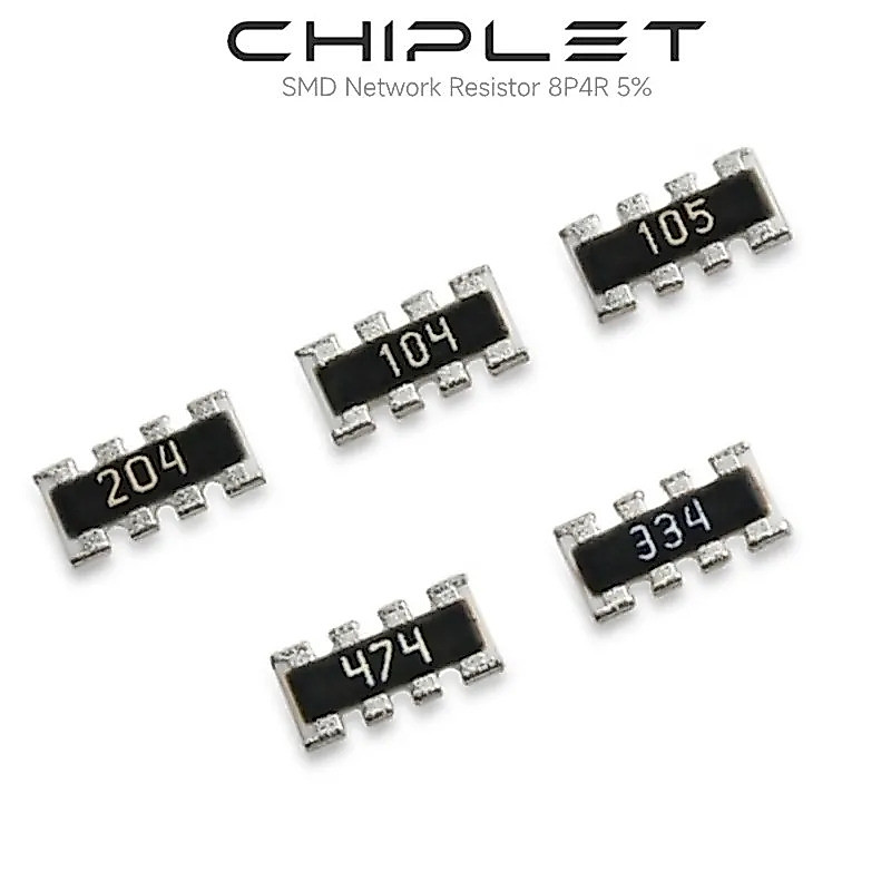 ตัวต้านทาน ROW 0603x4 SMD 5% ความต้านทานเครือข่าย 0603 8P4R 0Ω ถึง 750kΩ 2Ω	30Ω	120Ω	510Ω 11KΩ	51KΩ	