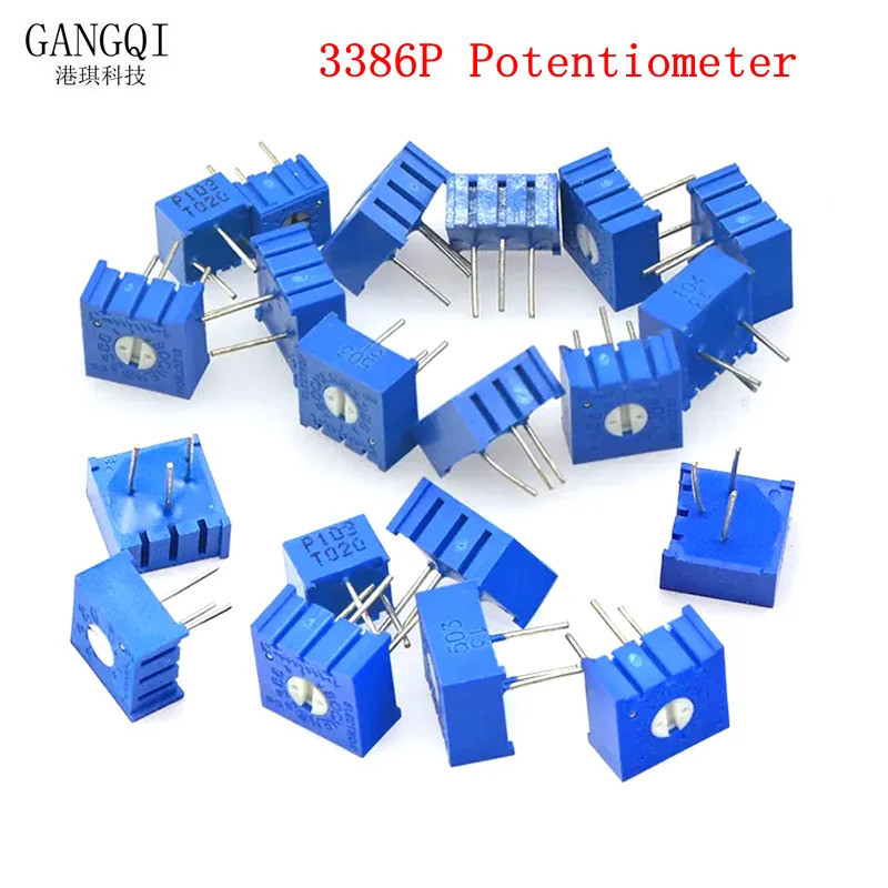 10PCS 386P 386 100 200 500 โอห์ม 1K 2K 5K 10K 20K 50K 100K 200K 500K 1M โอห์ม 100R 200R 500R Trimpot