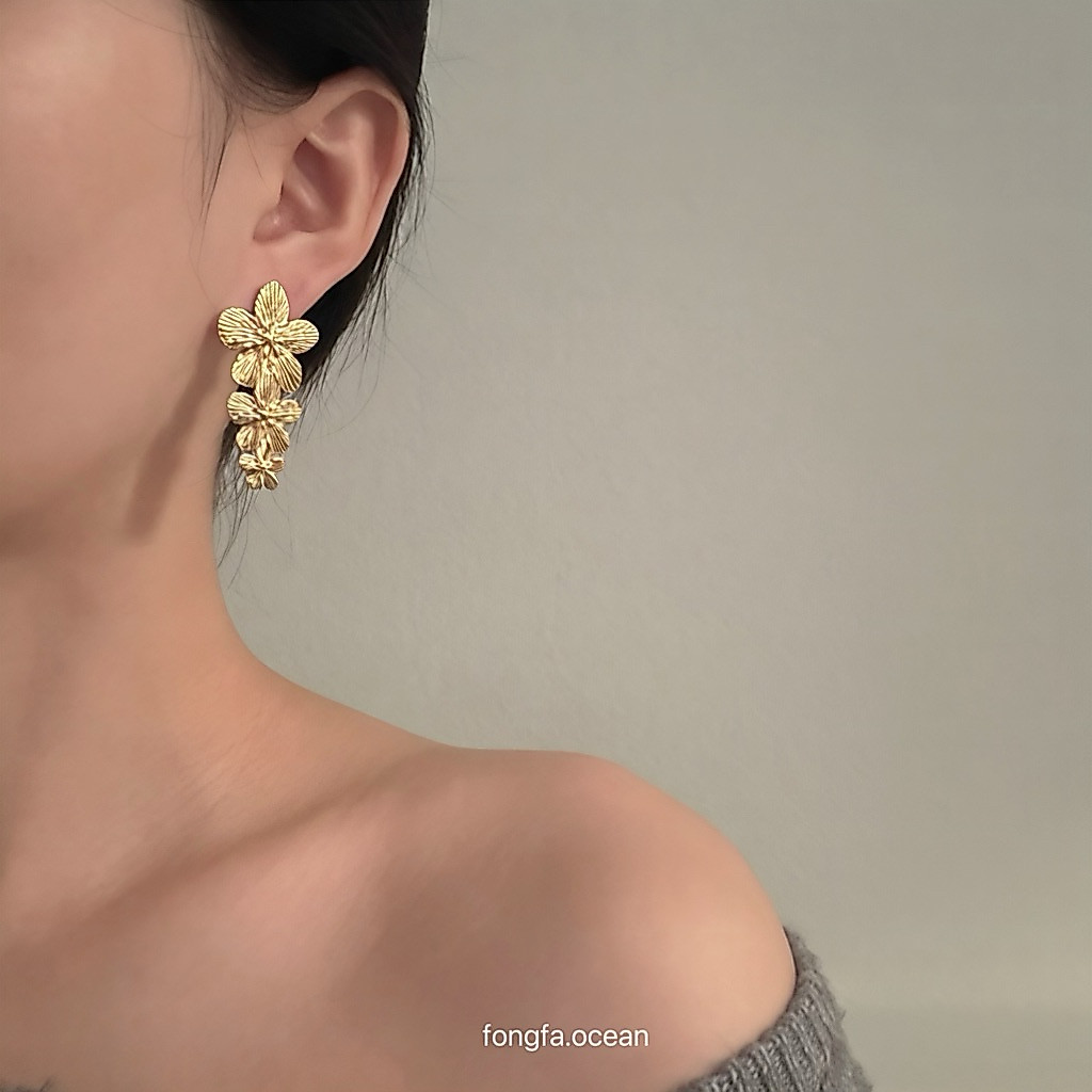 Fongfa.ocean_Flower erring ต่างหูดอกไม้ 🌼✨
