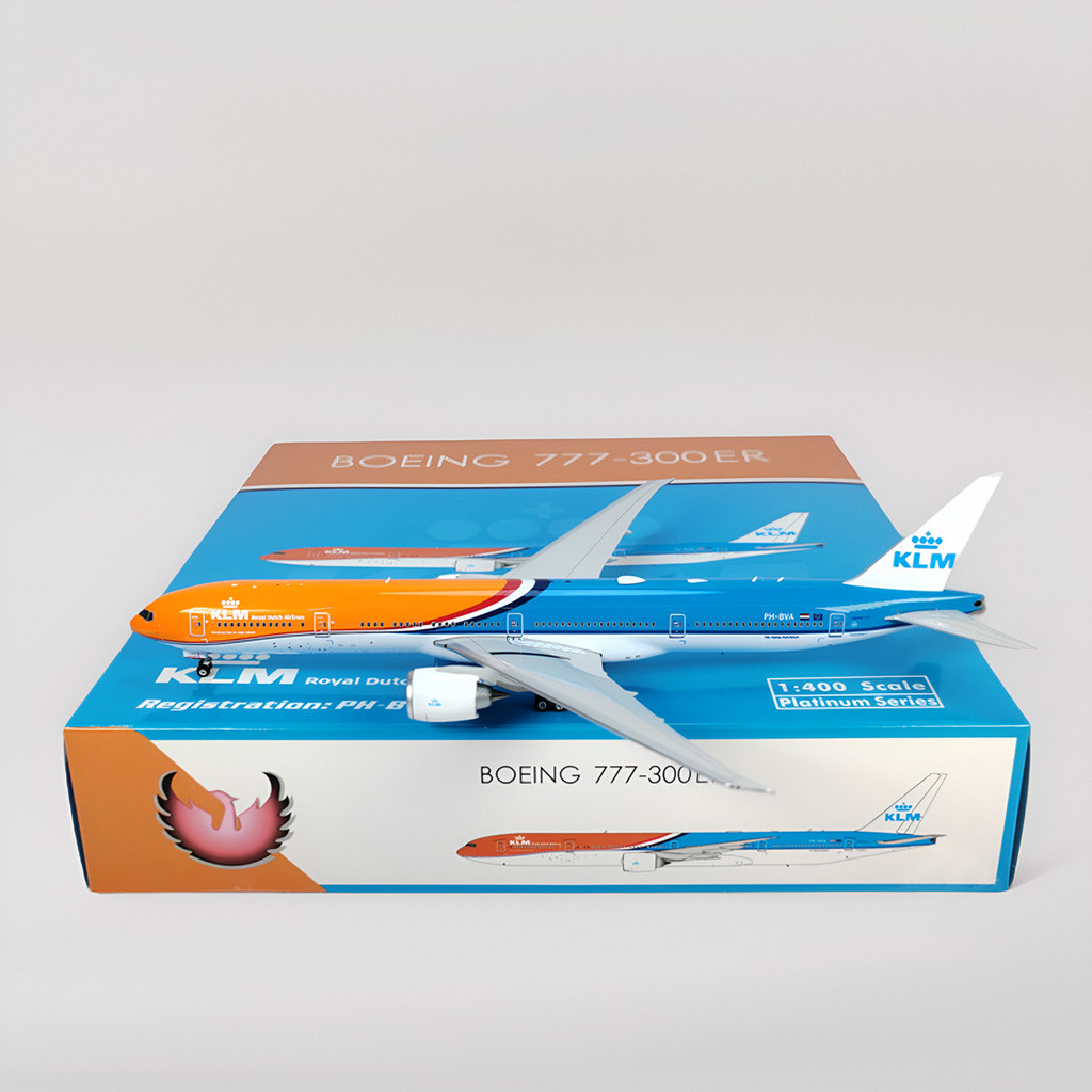 Phoenix 11860 1: 400 Dutch Airlines B777-300ER PH-BVA โมเดลเครื่องบินโลหะผสม