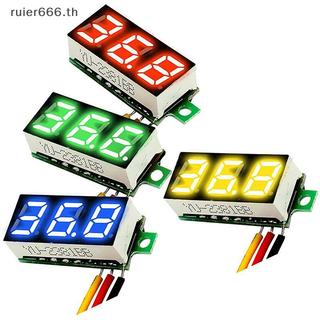 # ruier # 0.28 นิ้วโวลต์มิเตอร์แบบดิจิตอล DC 0-100V เครื่องทดสอบแรงดันไฟฟ้า Mini DC Voltmeter Meter Detector .