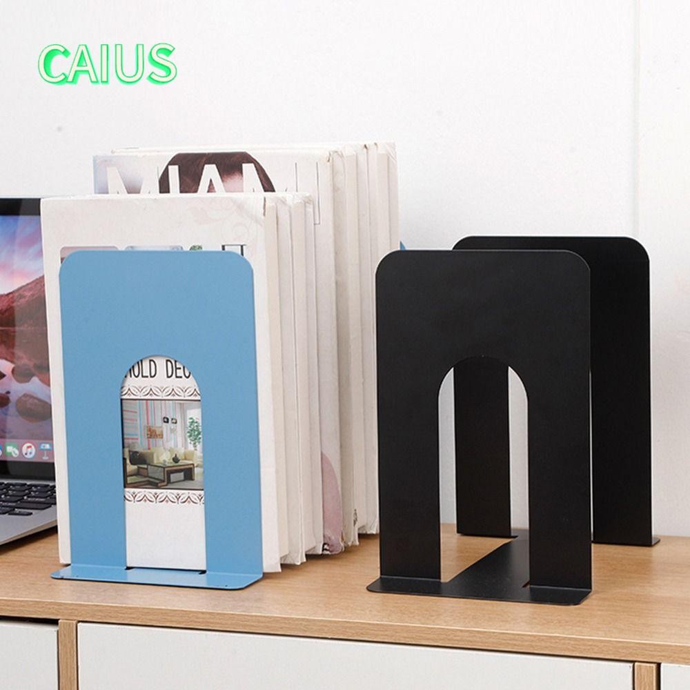 คาอุส‌ ขาตั้งหนังสือ 1/2 ชิ้น, ที่คั่นหนังสือรูปตัว L กันลื่น, ตราประทับหนังสือโลหะแบบหนาคุณภาพสูงรองรับบ้าน