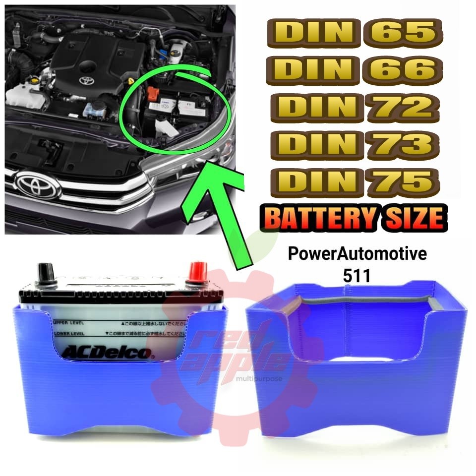 DIN66 / DIN 72 / DIN 73 / DIN 75 / 370LN3-MF / 57412-LN3 ฝาครอบป้องกันแบตเตอรี่