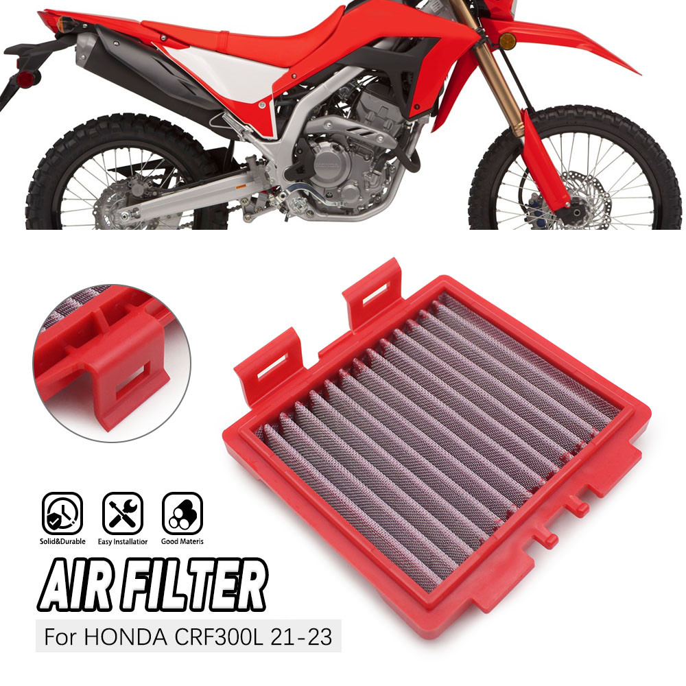 Off-road Air Cleaner Intake Filter สําหรับ Honda CRF300L CRF300RL RALLY 2021-2023 เครื่องยนต์อะไหล่