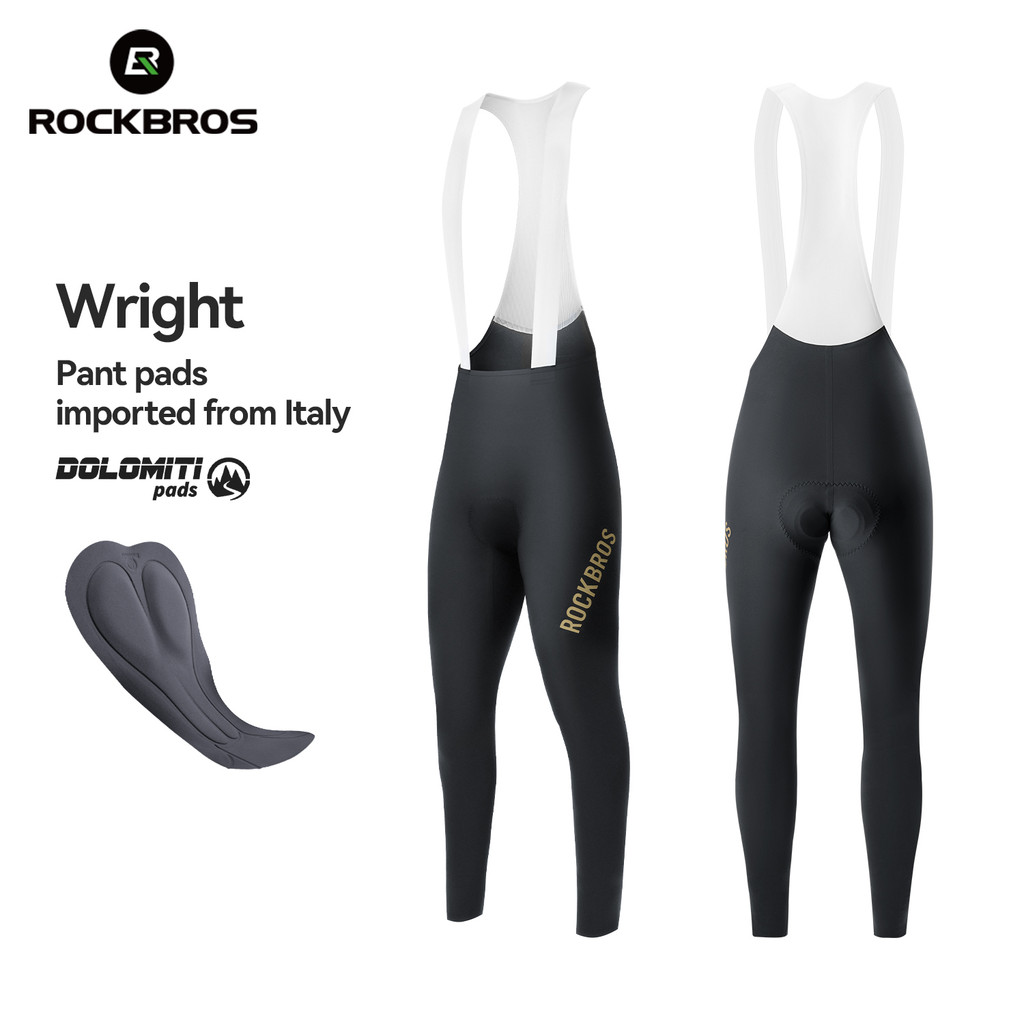 ROCKBROS ขี่จักรยานเอี๊ยมกางเกงขาสั้นอิตาลีนําเข้าเบาะยืดหยุ่นสูงแห้งเร็วกางเกงข