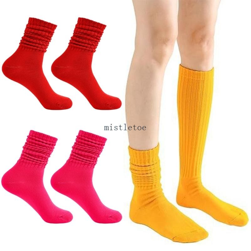 Women's Slouch Socks,Fall Winter Knit Slouchy Socks Ribbed Knit Scrunchie Socks