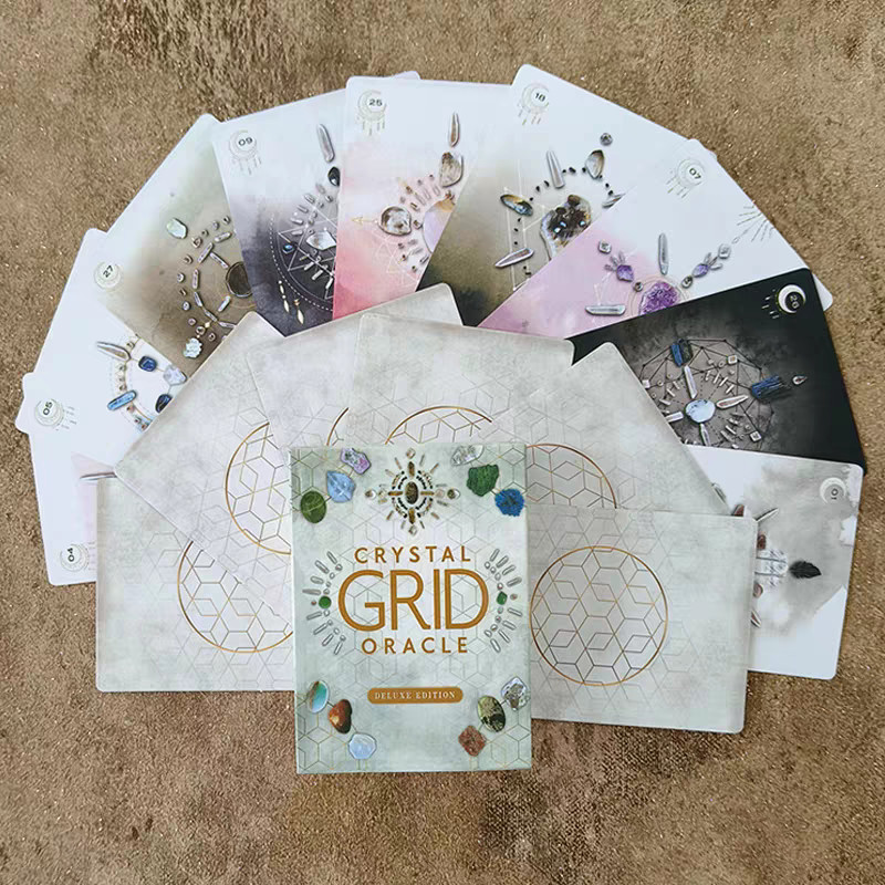 เวอร์ชันภาษาอังกฤษ Crystal Grid Oracle Card Crystal Grid Oracle Deluxe Edition