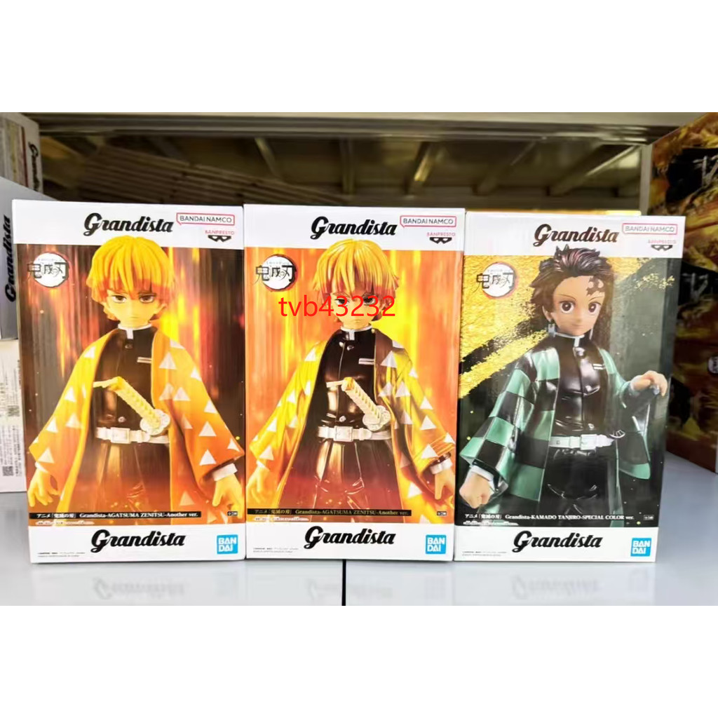 BANDAI Original Demon Slayer Grandista Agatsuma Zenitsu Another ver. Akaza Tomioka Giyuu อะนิเมะตัวเ