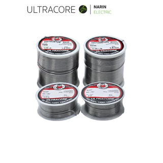 ตะกั่วบัดกรี 60/40 2m 3.5m 0.25LB ขนาด 0.8-1.2mm ULTRACORE แกนฟลักซ์ไม่กัดกร่อน (Rosin Core)