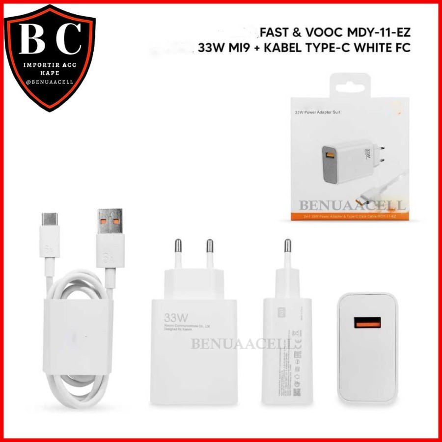 TRAVEL CHARGER XM REDMI 13 13C 12C REDMI 9 9A 33W TYPE C / MICRO USB FAST CHARGING - BC88