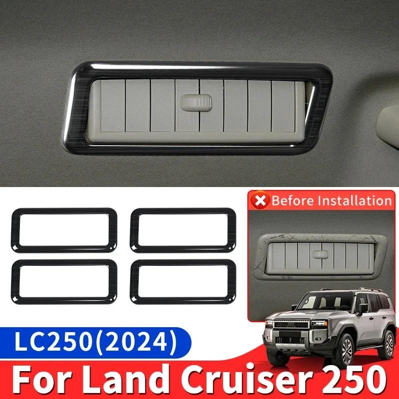 สําหรับ Toyota Land Cruiser 250 2024 + หลังคารถเครื่องปรับอากาศ Vent ตกแต่งกรอบ Prado LC250 FJ250 ภา