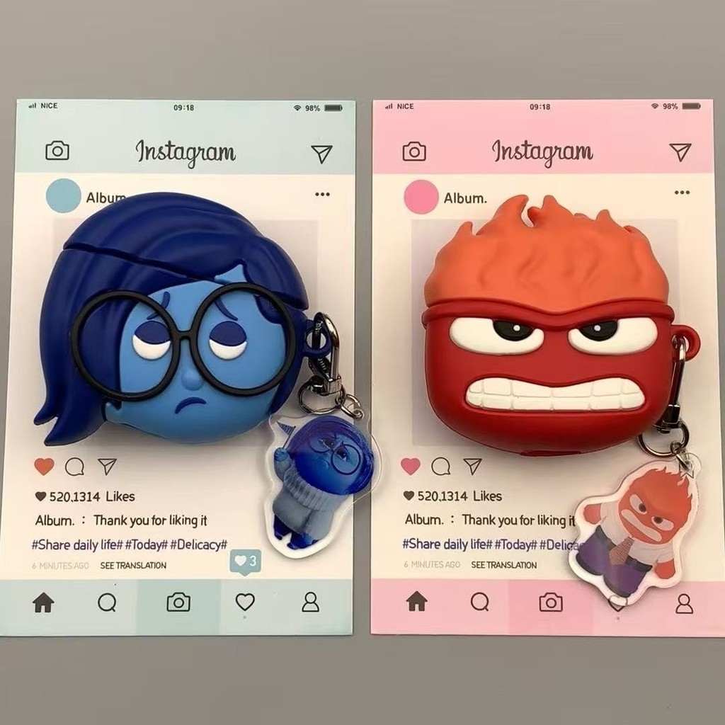 สําหรับ GOOJODOQ J201 J206 เคส Case เคสหูฟังการ์ตูนสร้างสรรค์ Angry Youyou