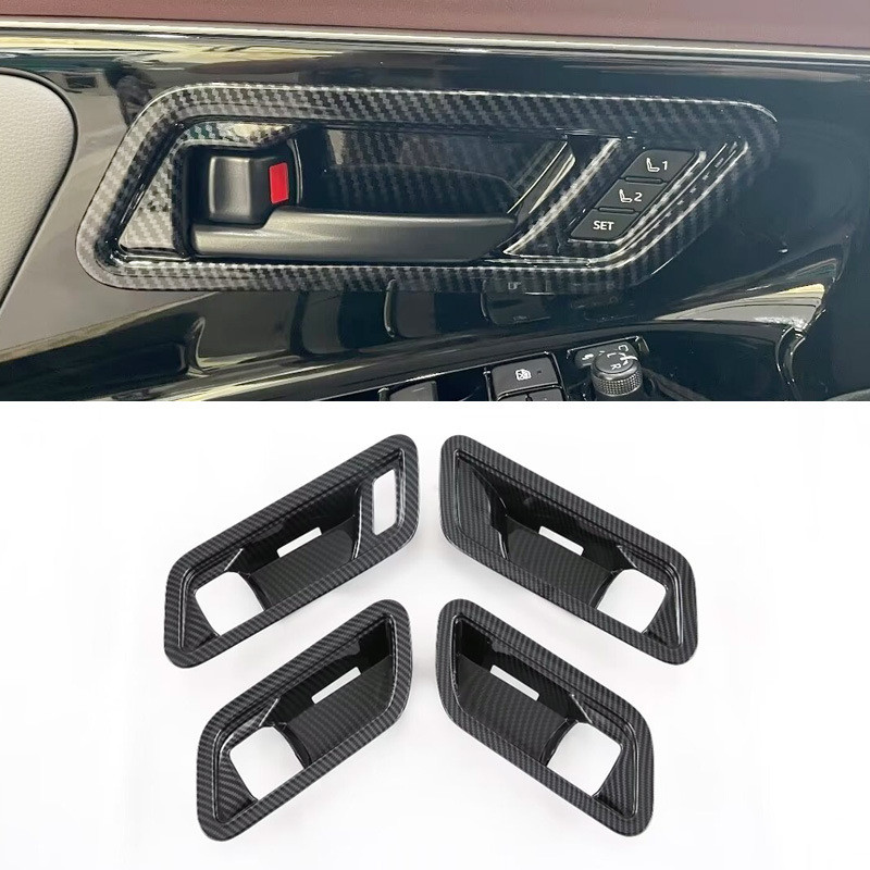 ทุ่มเทให้กับ BZ4X กรอบจับด้านใน abs รูปแบบคาร์บอนไฟเบอร์อุปกรณ์ตกแต่งภายในที่จับด้านใน Trim