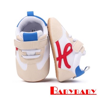 Bab-Baby Boy Girl Walking Shoes Contrast Color Non-slip Snea…