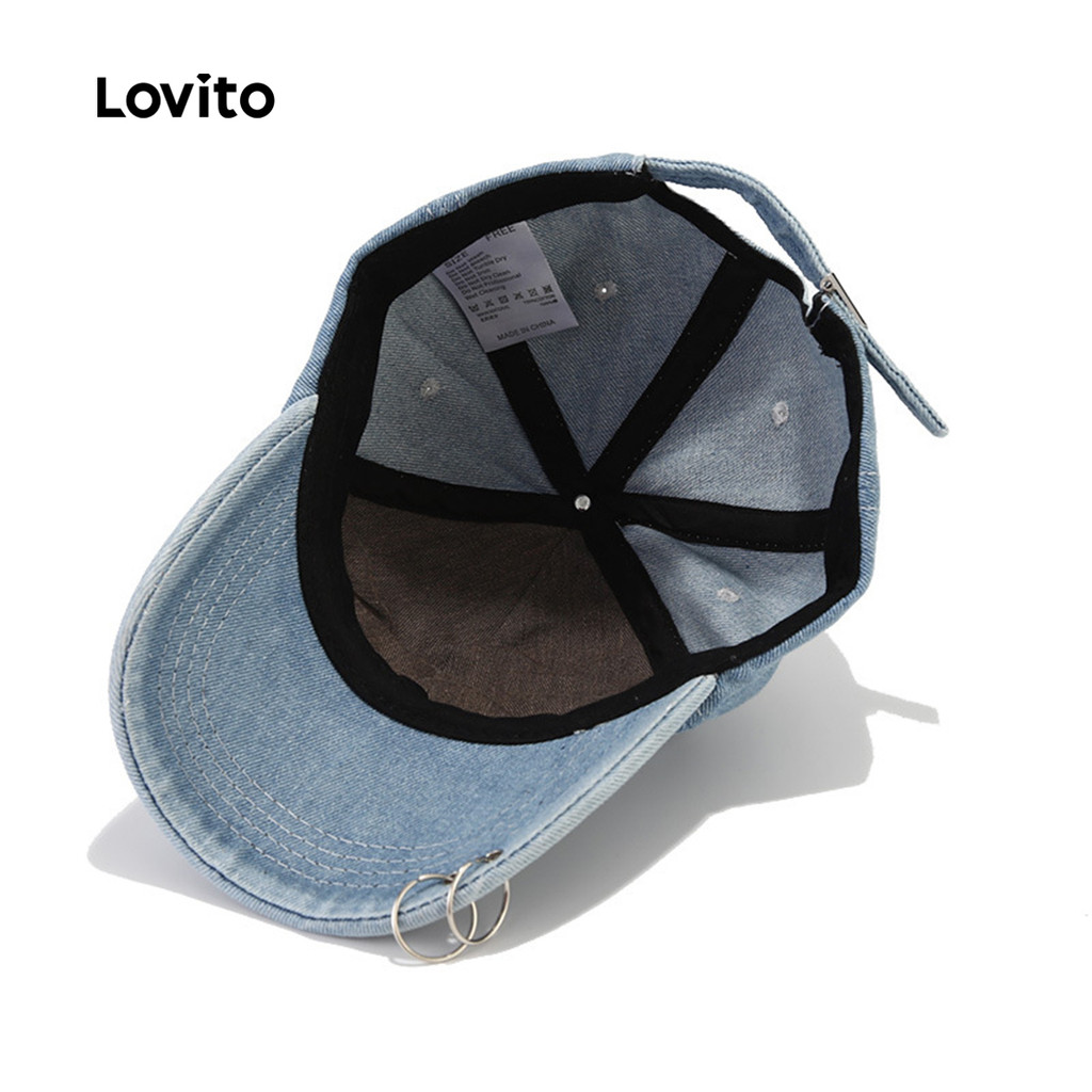 Lovito หมวกแก๊ปขาดๆ แบบลำลอง LFA95055 - รูปที่ 3