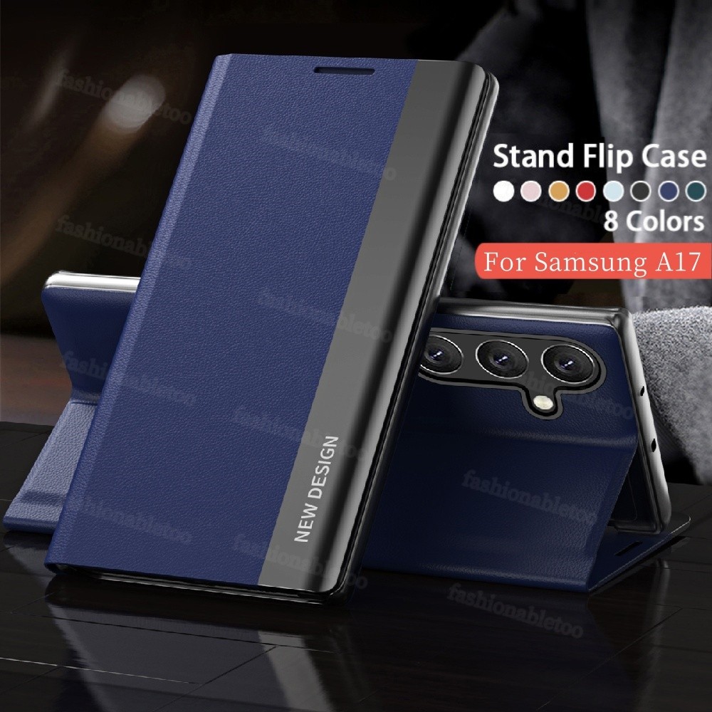 SAMSUNG สําหรับSamsungA17 5G Matte FlipหนังสําหรับSamsung Galaxy A07 LTE A17 A27 A37 A57 07 A 17 Sam